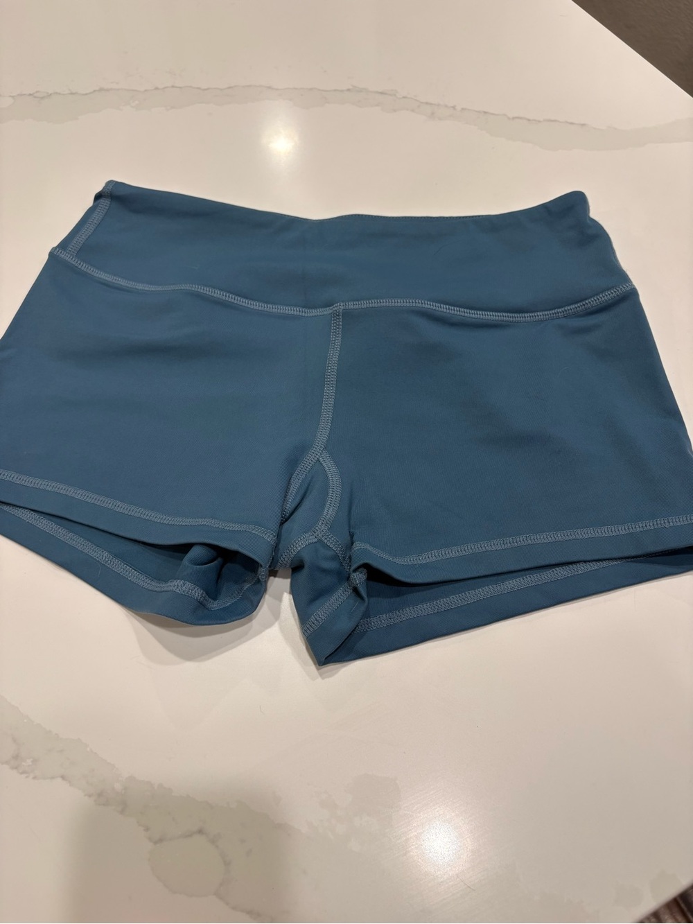 Savage Barbell Women's Dusky Blue Workout Booty Shorts